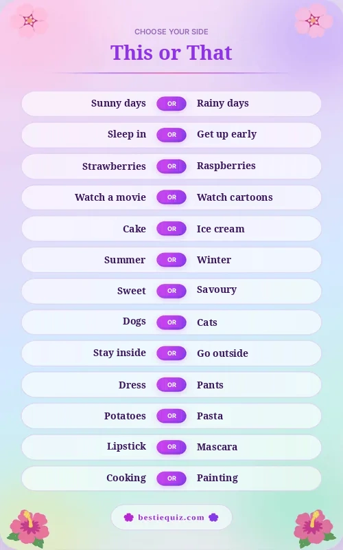 This Or That